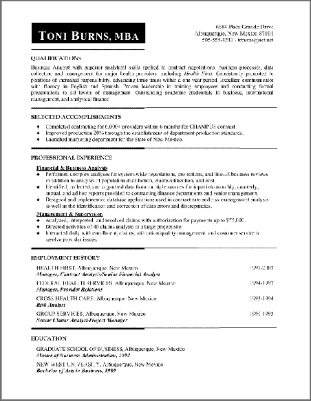 Functional Resume Format from www.your-healthcare-career.com